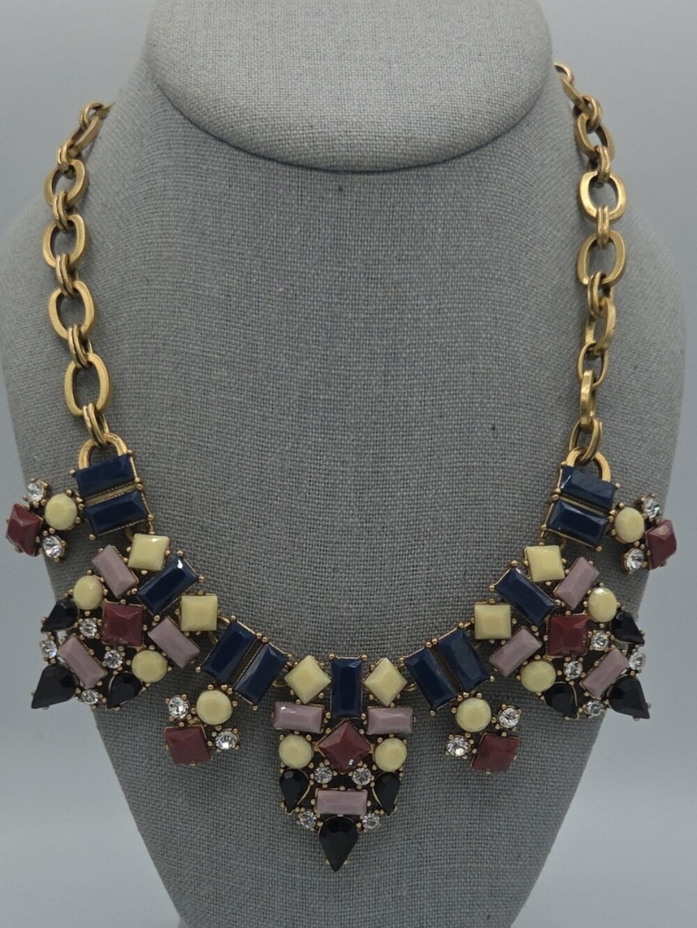 5 for $25! J. Crew Statement Multicolor Crystal Bib Necklace